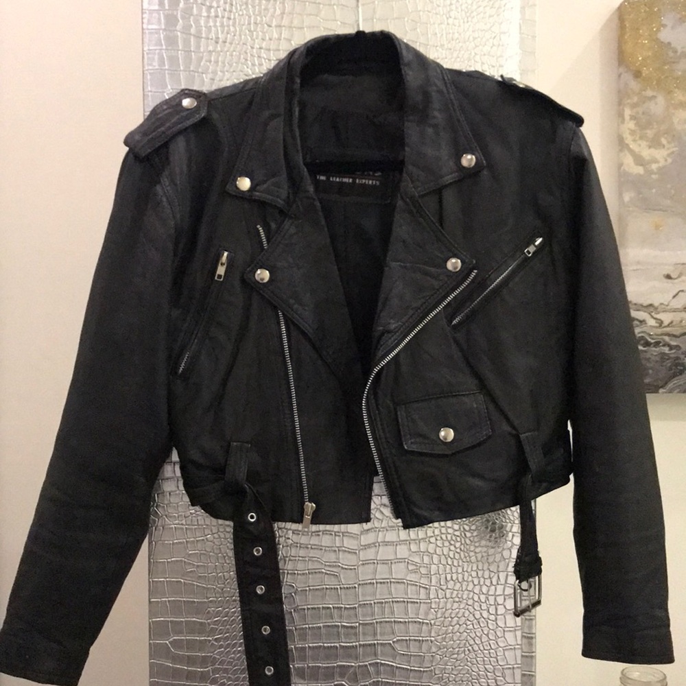 Wilson’s Leather cropped leather jacket